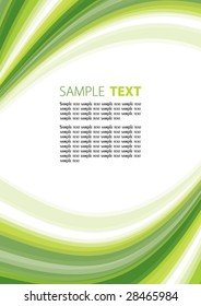 Green abstract background. Vector