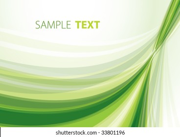 Green abstract background. Vector