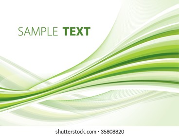 Green abstract background. Vector