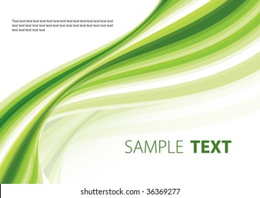 Green abstract background. Vector