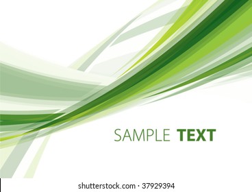Green abstract background. Vector