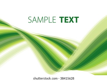 Green abstract background. Vector