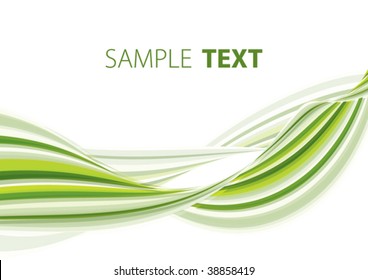 Green abstract background. Vector