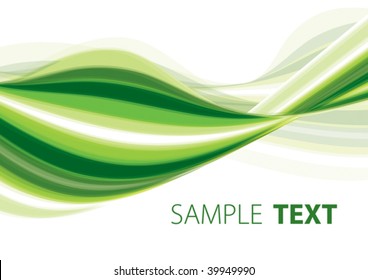 Green abstract background. Vector