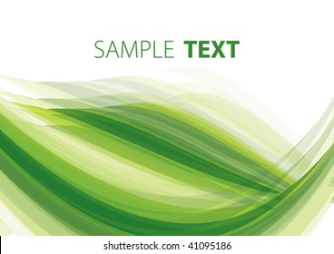 Green abstract background. Vector
