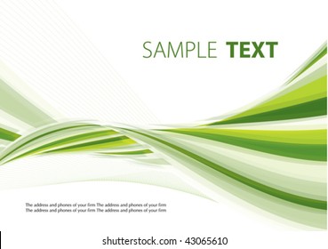 Green abstract background. Vector