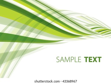 Green abstract background. Vector