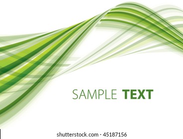 Green abstract background. Vector