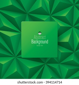 Green abstract background vector. Can be used in cover design, book design, website background, CD cover or advertising.
