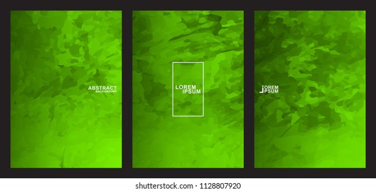 Green Abstract Background Vector Collection.
