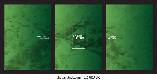 Green Abstract Background Vector Collection.