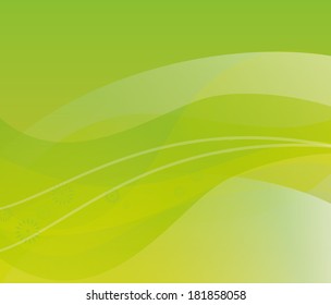 Green abstract background, vector illustration