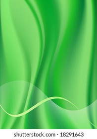 green abstract background - vector illustration