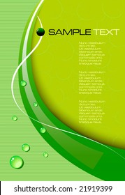 green abstract background - vector illustration - jpeg version in my portfolio