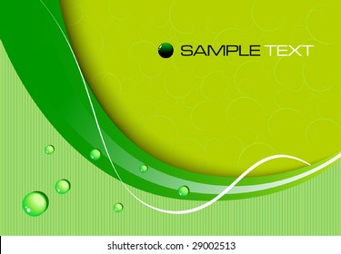 green abstract background - vector illustration - jpeg version in my portfolio
