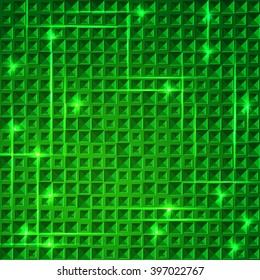 Green abstract background. Vector illustration.