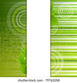 Green Abstract Background, Vector Illustration