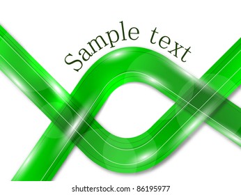Green abstract background. Vector illustration