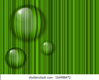 grüner abstrakter Hintergrund Wassertropfen auf Gras