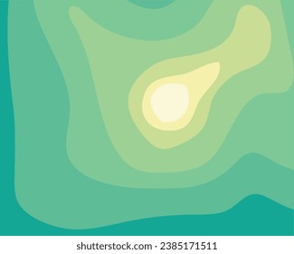 Fondo abstracto verde con líneas onduladas. Fondo de gradiente verde y amarillo