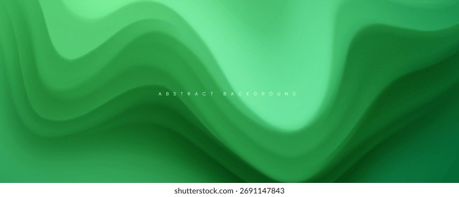 Fondo abstracto verde con Formas onduladas y sombra. ideal para presentaciones, Anuncios de Web y publicaciones en redes sociales.