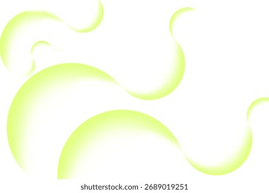 Fondo abstracto verde con arcos ondulados