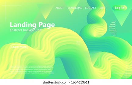 Fondo abstracto verde. Página de inicio del sitio web. Diseño de cubierta mínima. Papel pintado de color creativo. Afiche de diseño degradado. Ilustración vectorial.