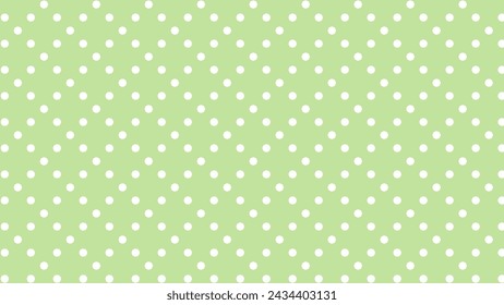 Green abstract background with white dots
