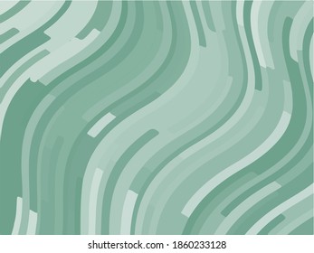 Grüner abstrakter Hintergrund mit scharfen Linien, Formen. Vektorgrafik