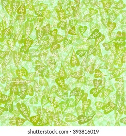 green abstract background for your design with leaves