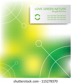 Green abstract background,Vector