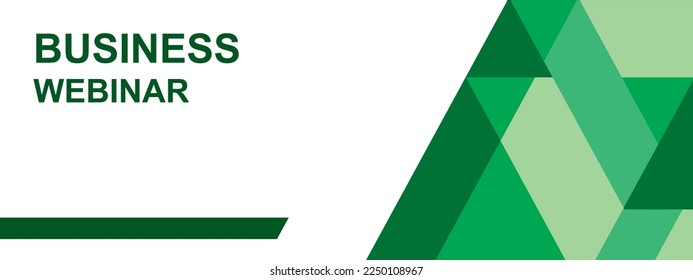 green abstract banner design template. Suitable for business and event banners.