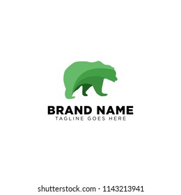 green abstract bear logo template vector illustration eps 10 download