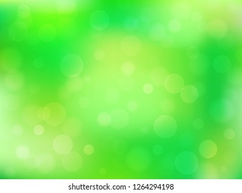 Green abstract bokeh background.