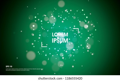 green abstract bokeh background vector