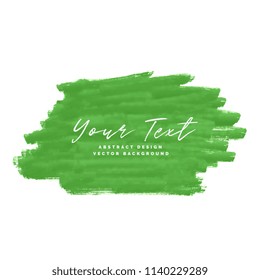 green abstract brush stroke background