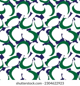 Diseño de patrones de pincel de abdomen verde para textiles de moda, gráficos y artesanías