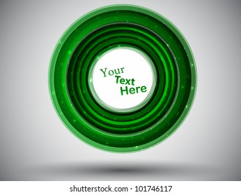 green abstract card. vector illustration