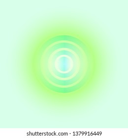 Green abstract circle