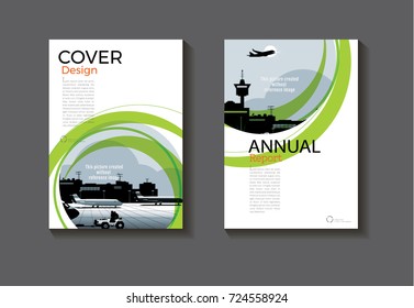 green abstract Circle abstract cover design modern book cover abstract Brochure cover  template,annual report, magazine and flyer layout Vector a4