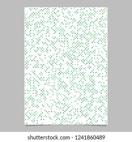 Green abstract circle pattern brochure background - vector stationery template design