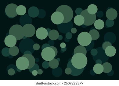 Green abstract circles create a playful geometric background, designed in flat modern style, ideal for poster design, digital ads, website decoration, and stylish presentation templates.
