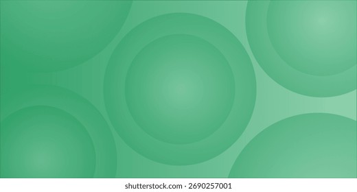 Fundo Circular Abstrato Verde Com Gradientes Suaves E Padrões Circulares Para Design Moderno eps10