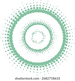 Green abstract circular maze seamless pattern background for textile, wallpaper, wrapping, branding, poster, website, digital art, craft, fabric, print design