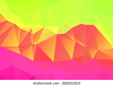 Green Abstract Color Polygon Background Design, Abstract Geometric Gradient. Vector art.