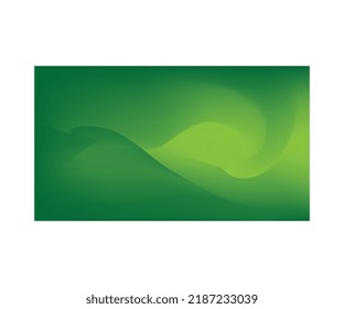 Fondo de color abstracto verde, fondo de pared vectorial vintage, gradiente de onda, efecto energético verde claro moderno  