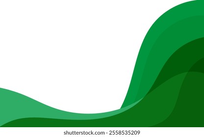 Green abstract corner frame background. good for use in banner and flyer design