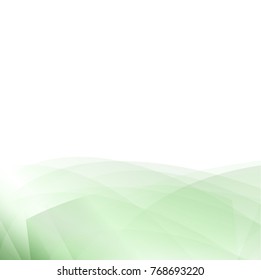Green abstract curve background with copy space.Modern design template for web site,digital presentation,cover and magazine. Wavy concept for brochure and space for white text. Low poly graphic design