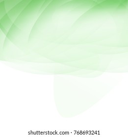 Green abstract curve background with copy space.Modern design template for web site,digital presentation,cover and magazine. Wavy concept for brochure and space for white text. Low poly graphic design