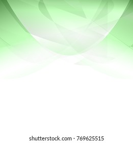 Green abstract curve background with copy space.Modern design template for web site,digital presentation,cover and magazine. Wavy concept for brochure and space for white text. Low poly graphic design